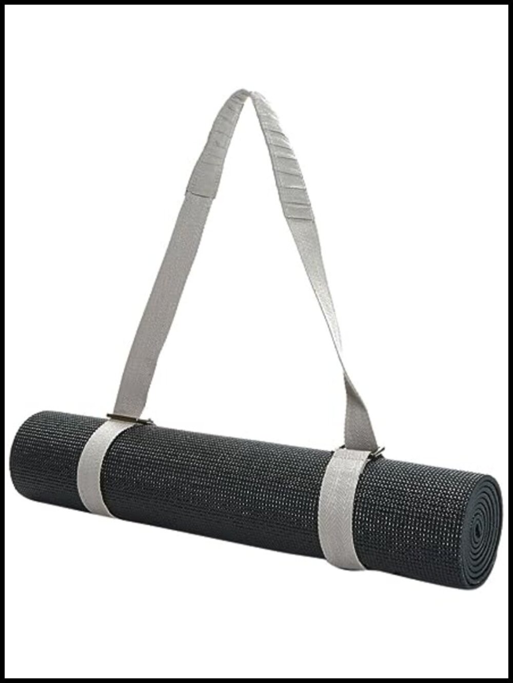2-in-1 Yoga Mat Strap Sling Carrier Polyester Cotton Blend Adjustable
